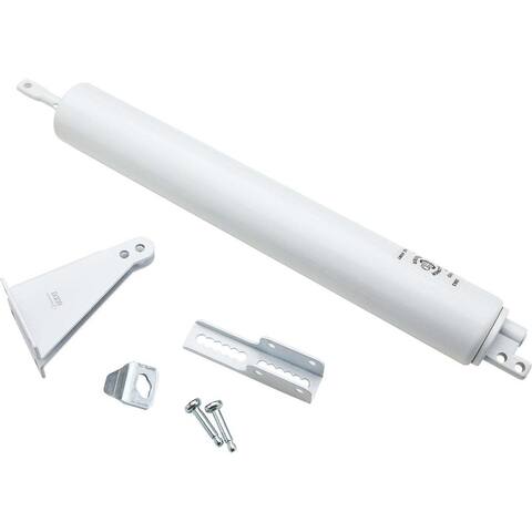 National White Heavy-Duty Pneumatic Screen Door Closer - 1 Each