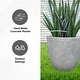 preview thumbnail 8 of 59, Kante 18 Inch Dia Round Concrete Planter, Indoor Outdoor Large Plant Pot