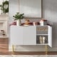 preview thumbnail 6 of 34, Lifestorey Valen Channel Front Sideboard/Buffet with Adjustable Shelves