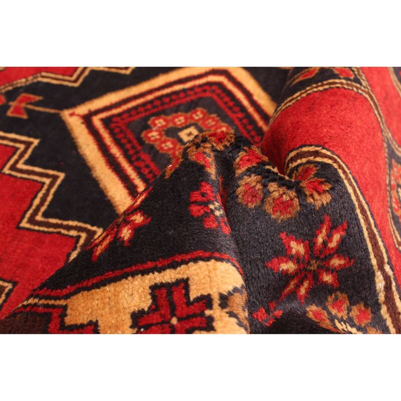 ECARPETGALLERY Hand-knotted Teimani Red Wool Rug - 2'10 x 4'6