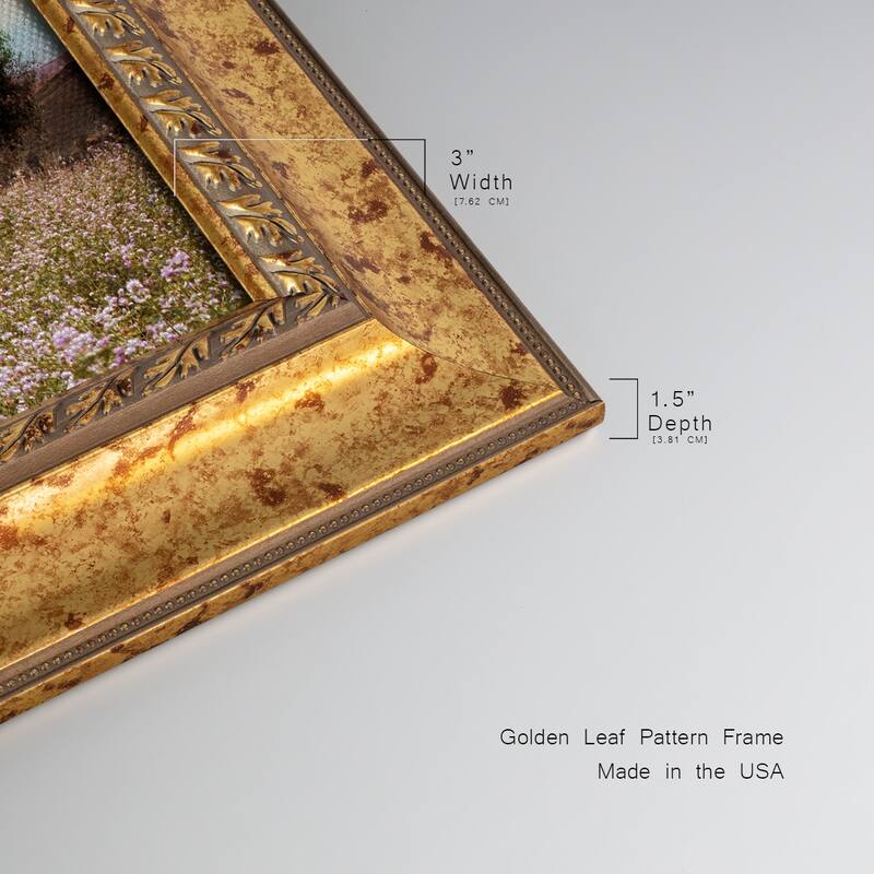 Tuscan Wildflowers Premium Framed Canvas- Ready to Hang