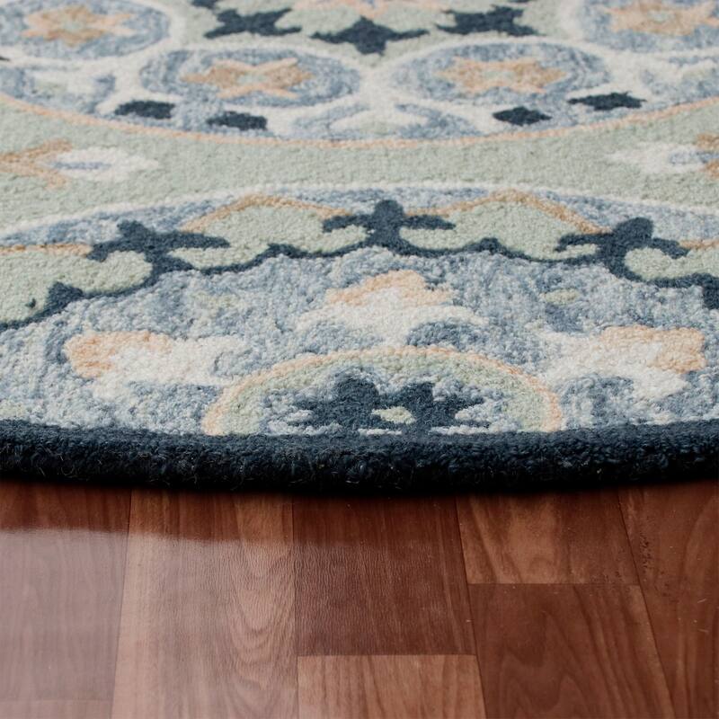 Sevita Suzani Round Area Rug