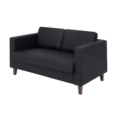 Commercial Lobby Loveseat with 2 Outlets/1 USB/1 USB-C Ports - 56.5"W x 31.25"D x 32.5"H
