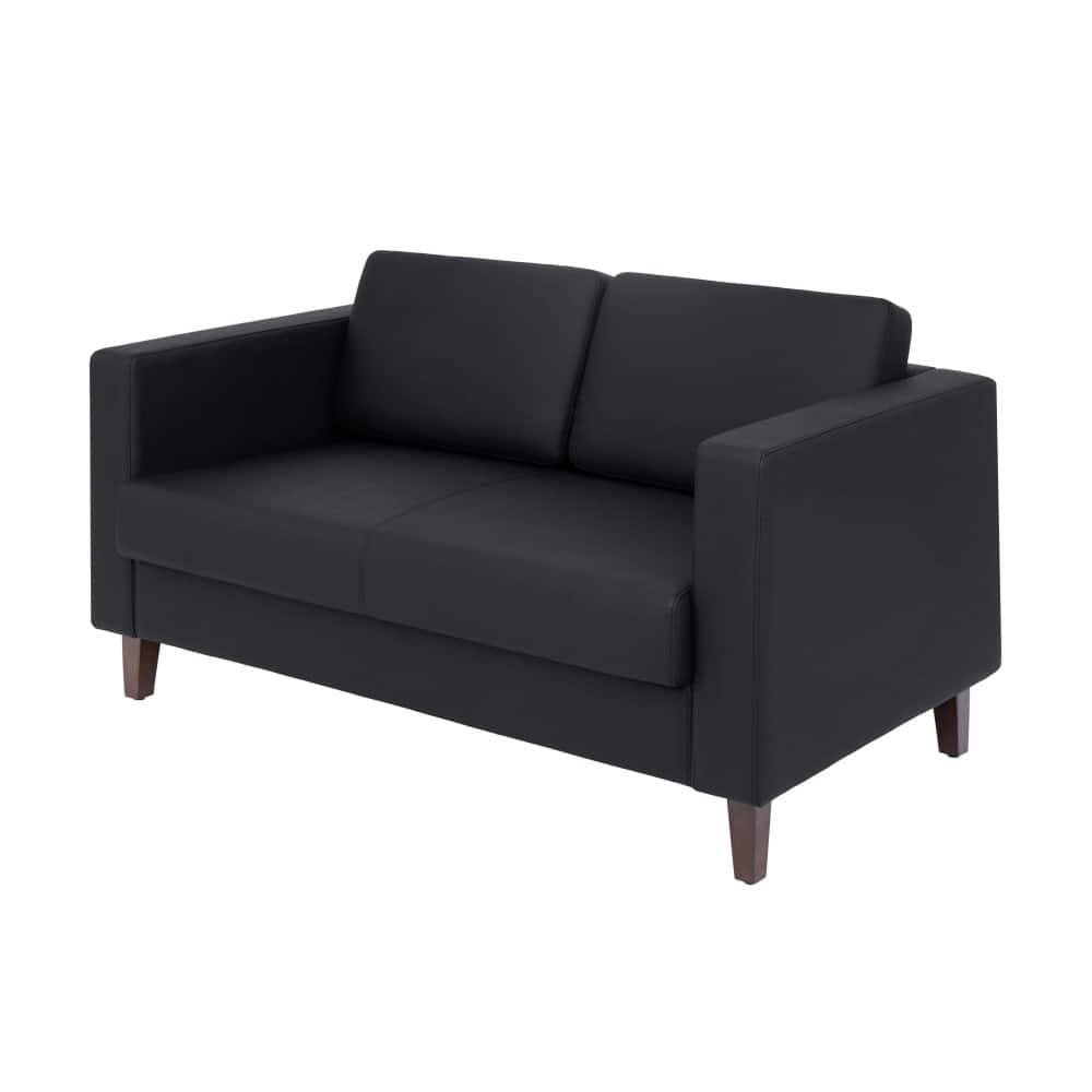 Commercial Lobby Loveseat with 2 Outlets/1 USB/1 USB-C Ports - 56.5"W x 31.25"D x 32.5"H