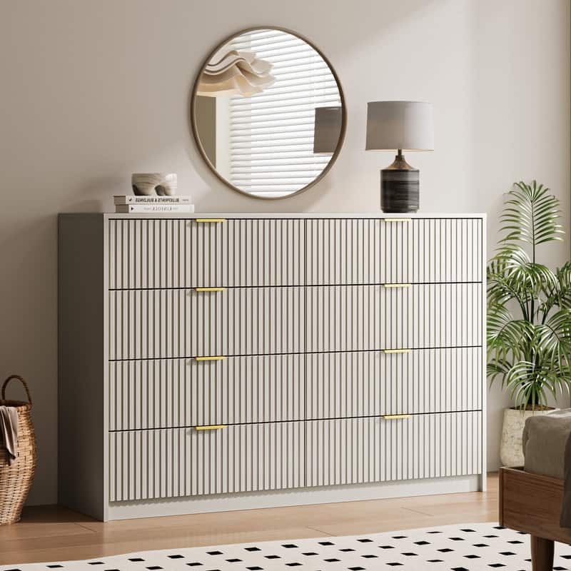 8-Drawer Double Dresser for Bedroom