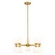 preview thumbnail 1 of 6, Artemis by Z-Lite 10 Light Chandelier in Modern Gold