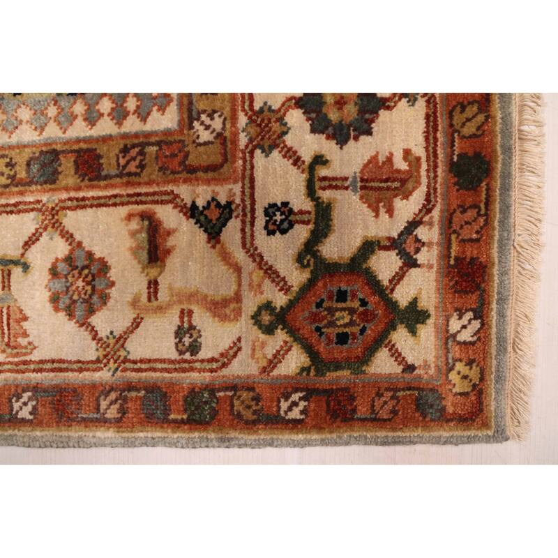 ECARPETGALLERY Hand-knotted Jules Sultane Light Denim Blue Wool Rug - 6'0 x 9'0