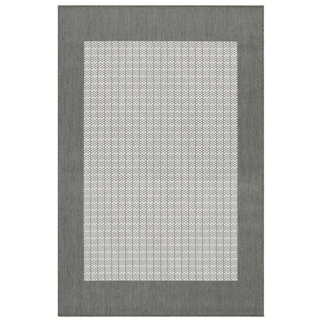 Pergola Quad Indoor/ Outdoor Area Rug - 5'3" x 7'6" - Gray/White