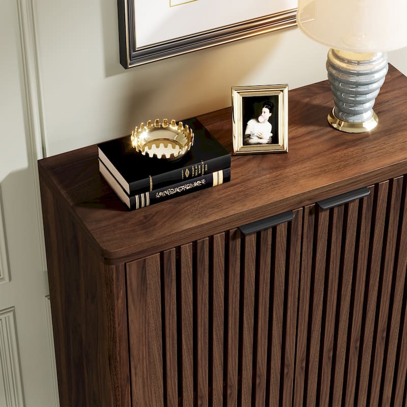 Large Modern Shoe Storage Cabinet with Adjustable Shelves