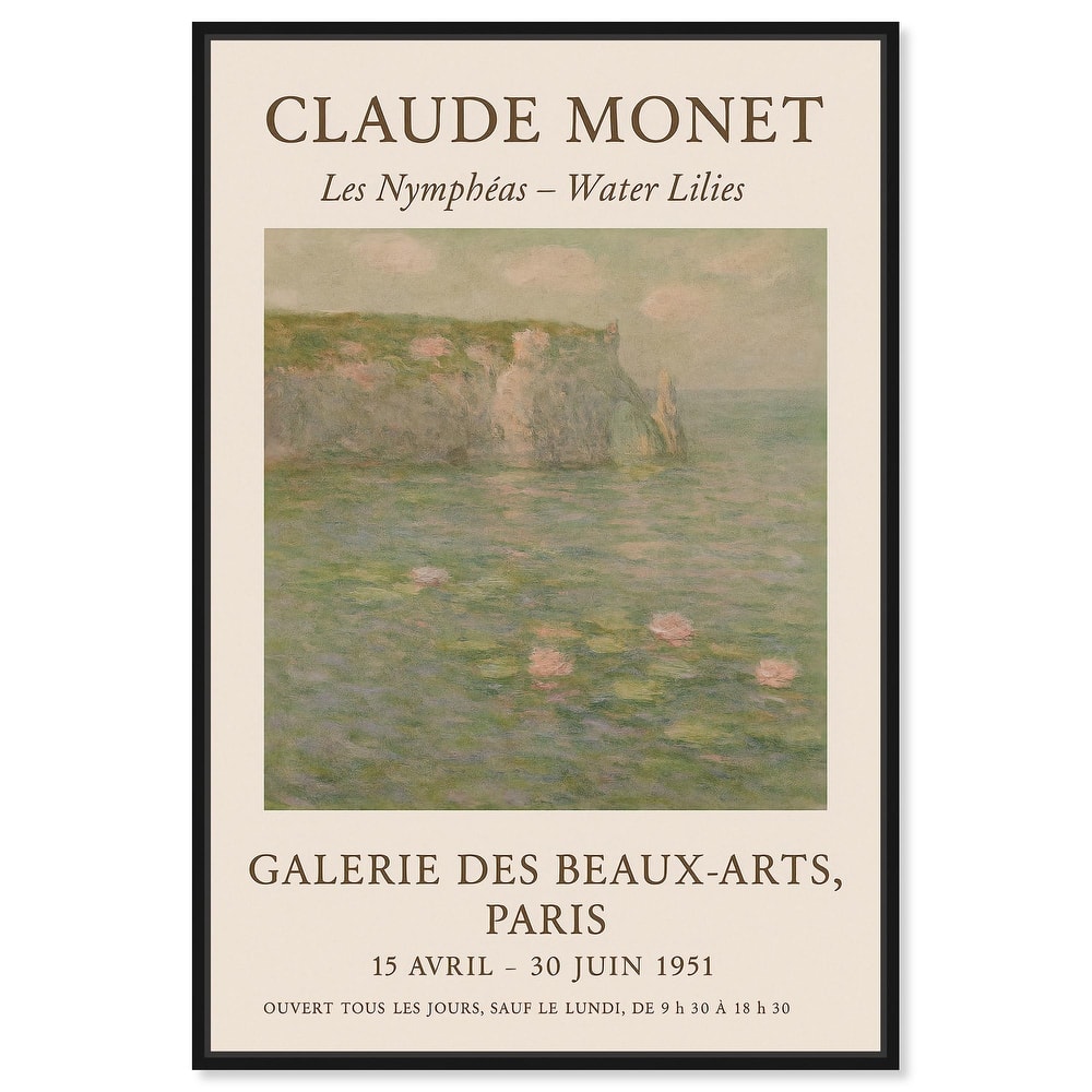 Water Lilies Canvas Vintage Art by Art Remedy