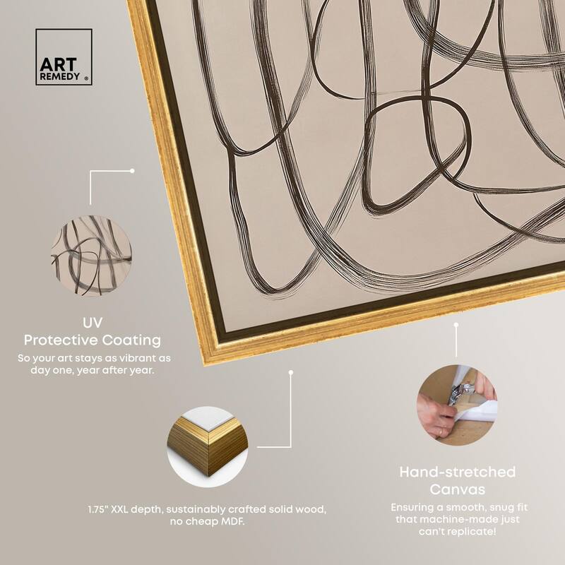 Unbroken Line II Canvas by Art Remedy