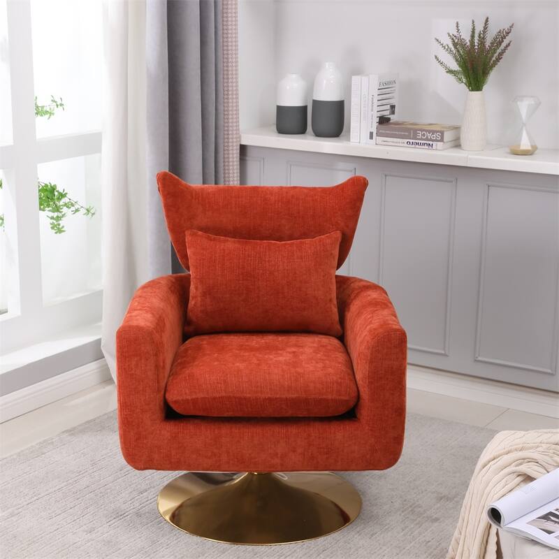 Classic Mid-Century 360-degree Swivel Accent Chair
