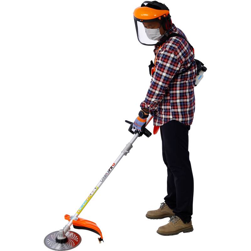 10 in 1 Multi-Functional Trimming Tool, 52CC 2-Cycle Garden Tool System with Gas Pole Saw, Hedge Trimmer, Grass Trimmer