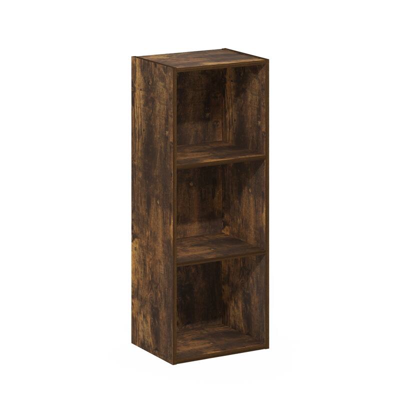 31.5 in. Tall Pine Wood 3-Shelf Bookcase
