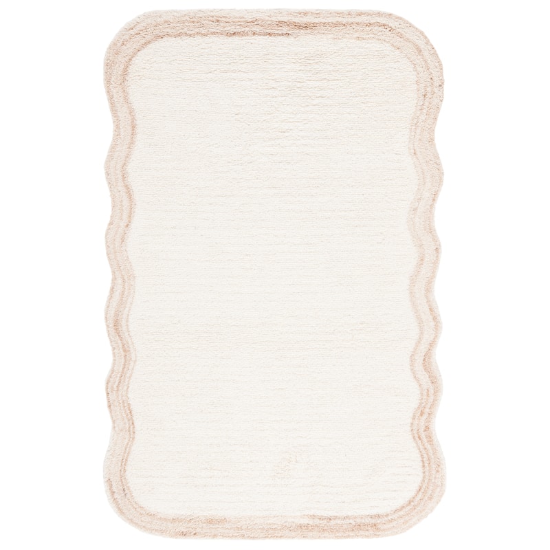 SAFAVIEH Handmade Vermont Shani Transitional Wool Rug - 6' x 9' - Ivory/Beige