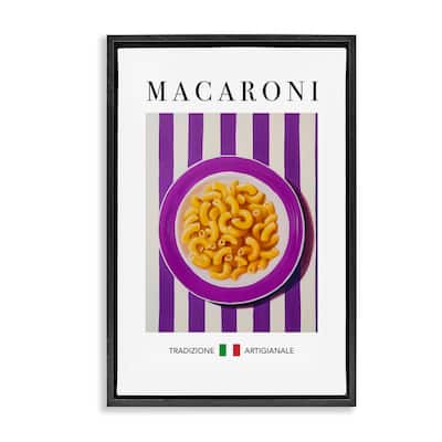 Stupell Traditional Macaroni Pasta Framed Floater Canvas Wall Art Design By Andreas Magnusson