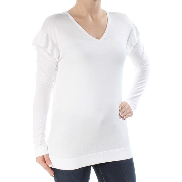 calvin klein v neck long sleeve