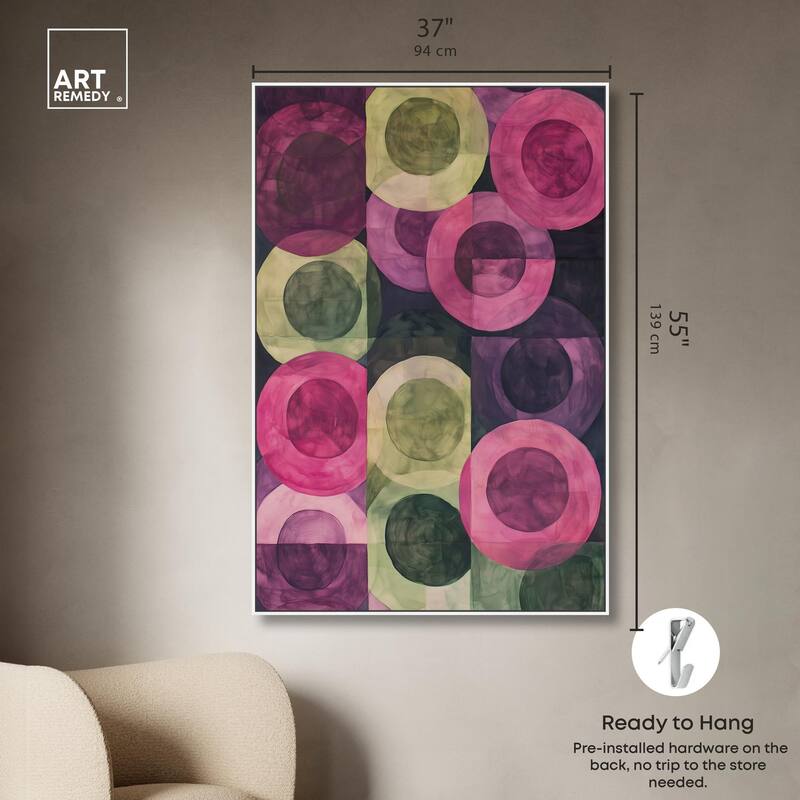 Orbital Pattern Canvas by Art Remedy