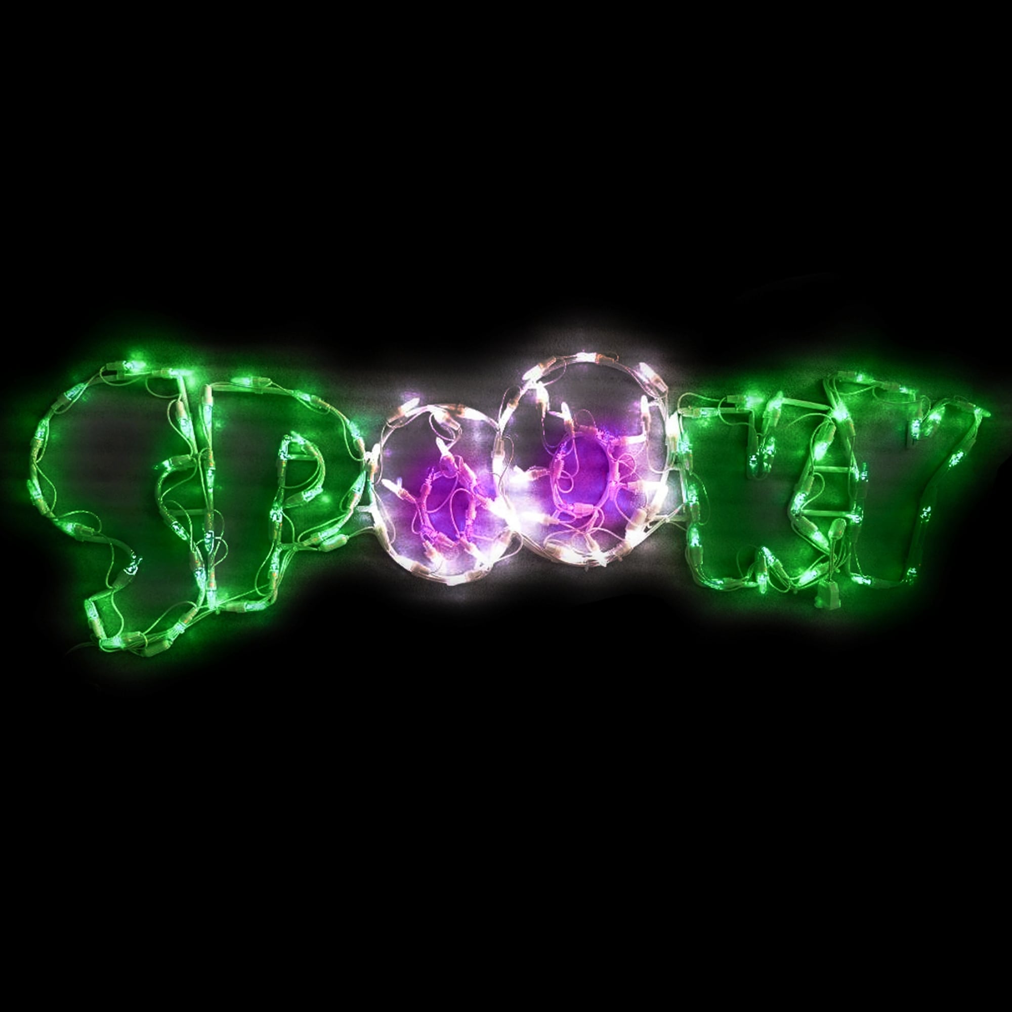 LED Lighted Spooky Sign Outdoor Halloween Decoration - 44"