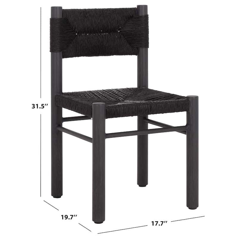 SAFAVIEH Couture Outdoor Patio Furniture Romona Dining Chair, Fully Assembled (Set of 2) - 18"W x 20"D x 32"H