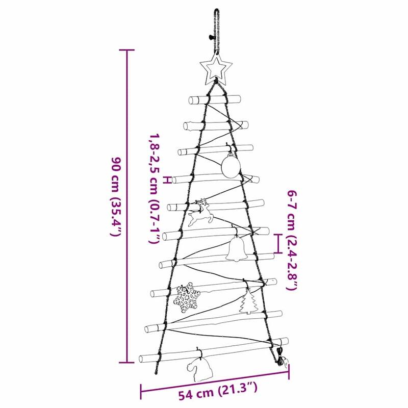 vidaXL Christmas Tree with LEDs Natural Solid Ash wood