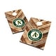 preview thumbnail 1 of 3, Oakland Athletics 2x4 MLB Cornhole Bag Toss Include Carry Case