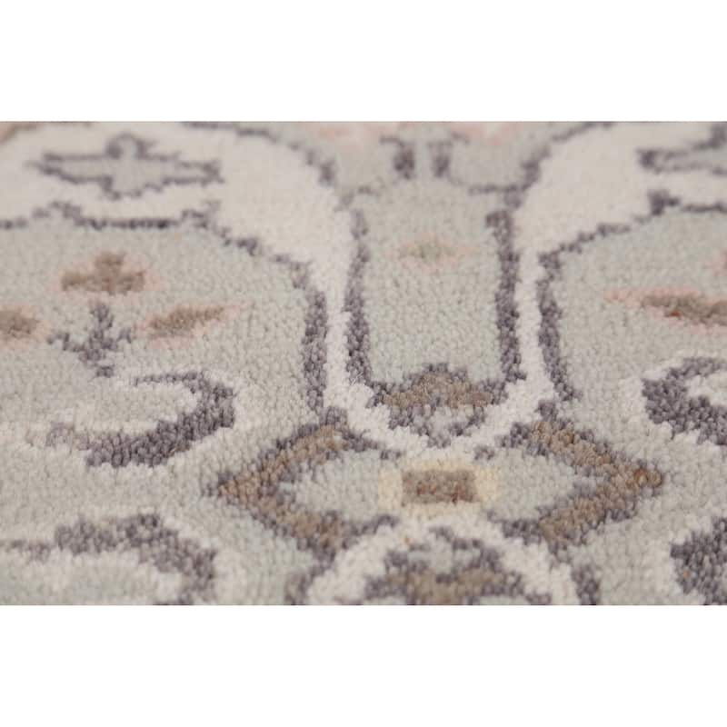 Transitional Oushak Runner Rug Hand-Knotted Wool Carpet - 2'5" x 8'1"