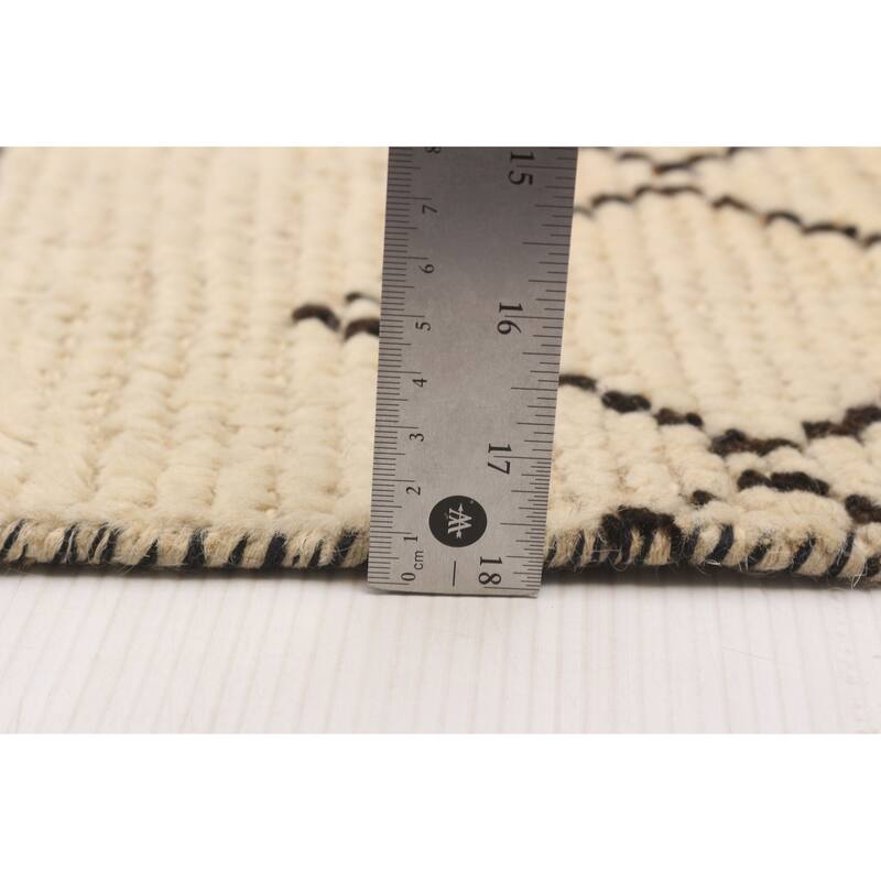 ECARPETGALLERY Hand-knotted Pak Finest Marrakesh Cream Wool Rug - 9'1 x 12'6