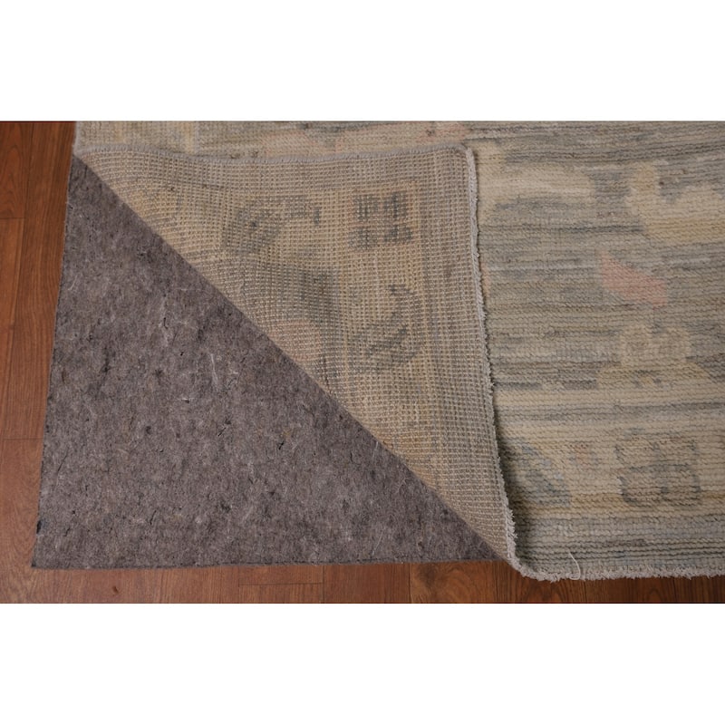 Oriental Oushak Turkish Large Area Rug Hand-Knotted Wool Carpet - 10'2"x 13'11"