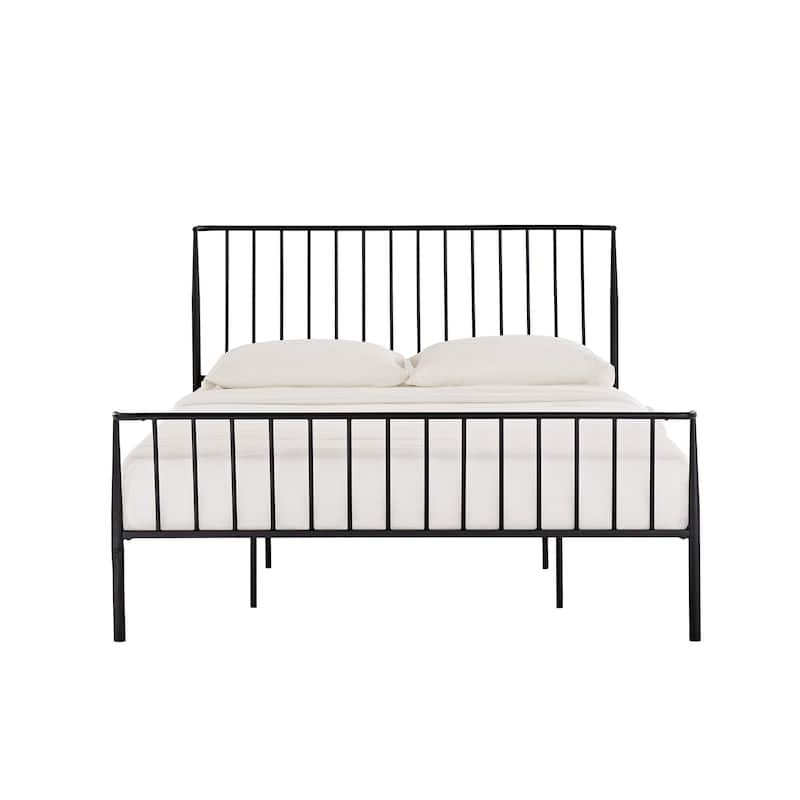 Bastrop Matte Black Finish Metal Queen Bed by iNSPIRE Q Modern