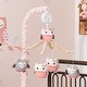 preview thumbnail 3 of 2, Lambs & Ivy Family Tree Pink/Gray/Tan Owl Musical Baby Crib Mobile