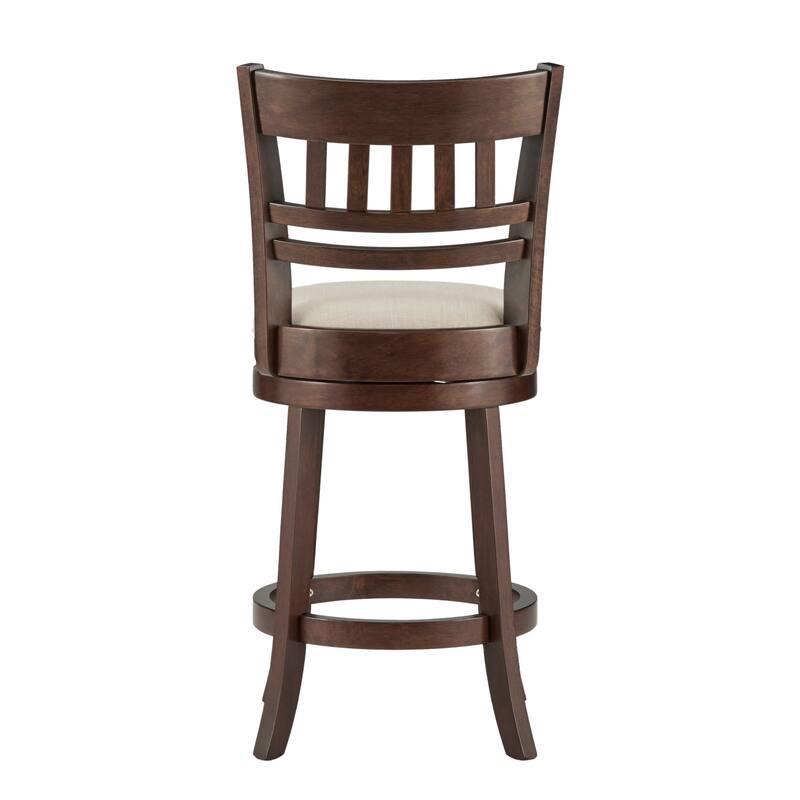 Verona Linen Lattice Back Swivel 24-inch Counter Height Stool by iNSPIRE Q Classic