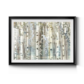 Birch Wood Meadow Premium Framed Print - Ready to Hang
