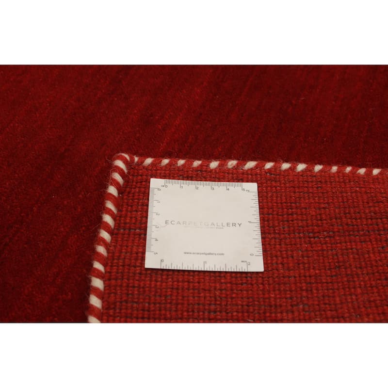 Kashkuli Gabbeh Red Rug 2'7" x 6'8" - 2'7 x 6'8