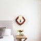 preview thumbnail 3 of 10, Parrot Uncle 14 Inch Distressed White Classic Wood Mirrored Wall Light Fabric Shade Accent Sconce