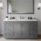Option Dark Gray / Giotto Quartz Top / Brushed Nickel