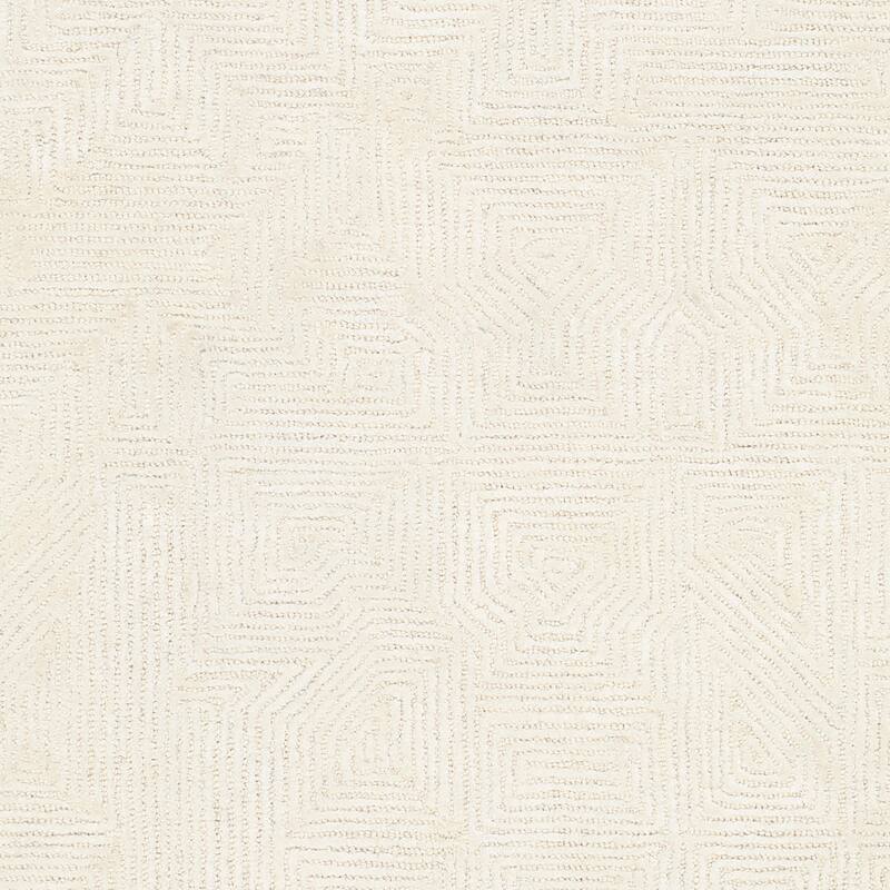 Etiennea Handmade Solid Modern Wool & Viscose Area Rug