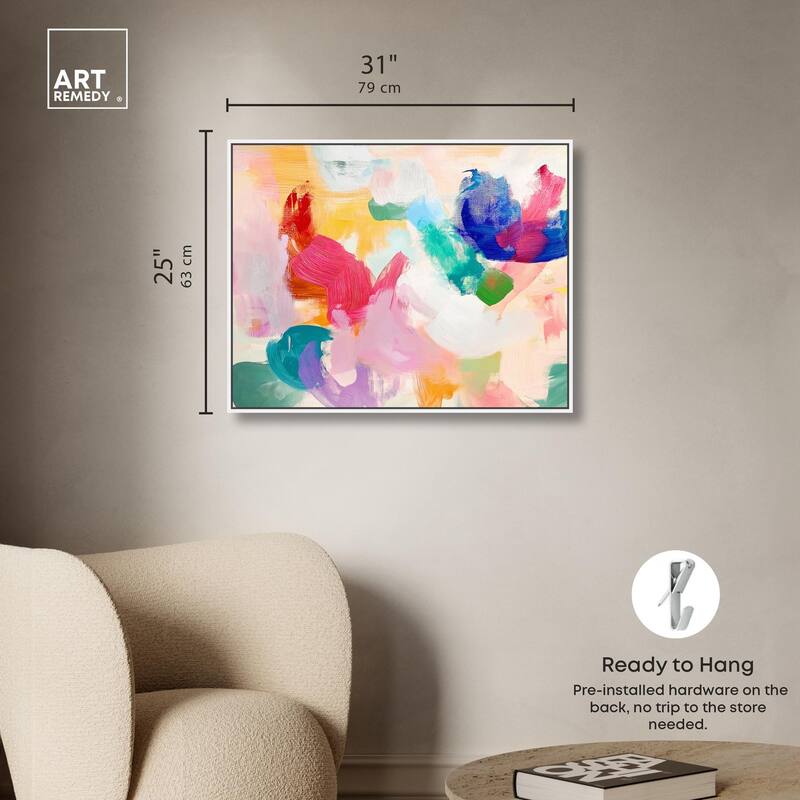 Pastel Riot I Colorful Canvas by Art Remedy