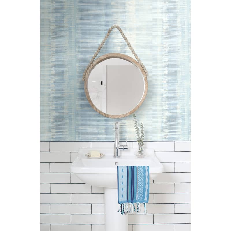 Seabrook Designs Boho Rhapsody Natural Ombre Unpasted Wallpaper