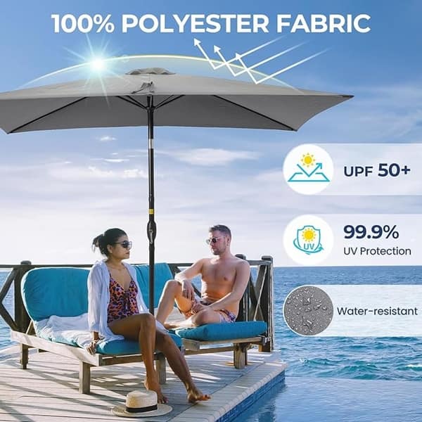 hy vee patio umbrella Garvee 9 ft Outdoor with 8 Sturdy Ribs, Crank Lift, Pus BattlVault exposed outdoor space Kolkata Helmet Market | Accessories:NVG50 + Free Wide Angle Lens Mod
