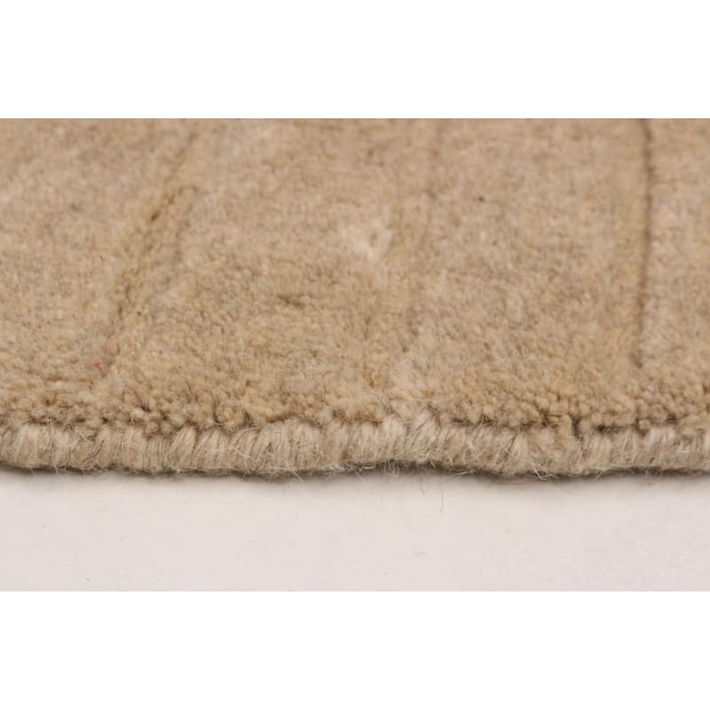 Kashkuli Gabbeh Beige Rug 3'11" x 3'11" - 3'11 x 3'11