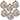 Set of 6 Hanging Ball Christmas Tree Ornaments Ball Ornaments