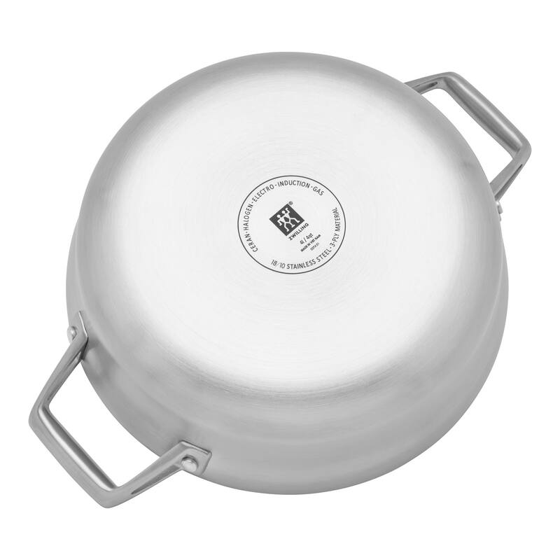 ZWILLING Motion Stainless Steel 4-qt Stainless Steel Chef's Pan with Lid