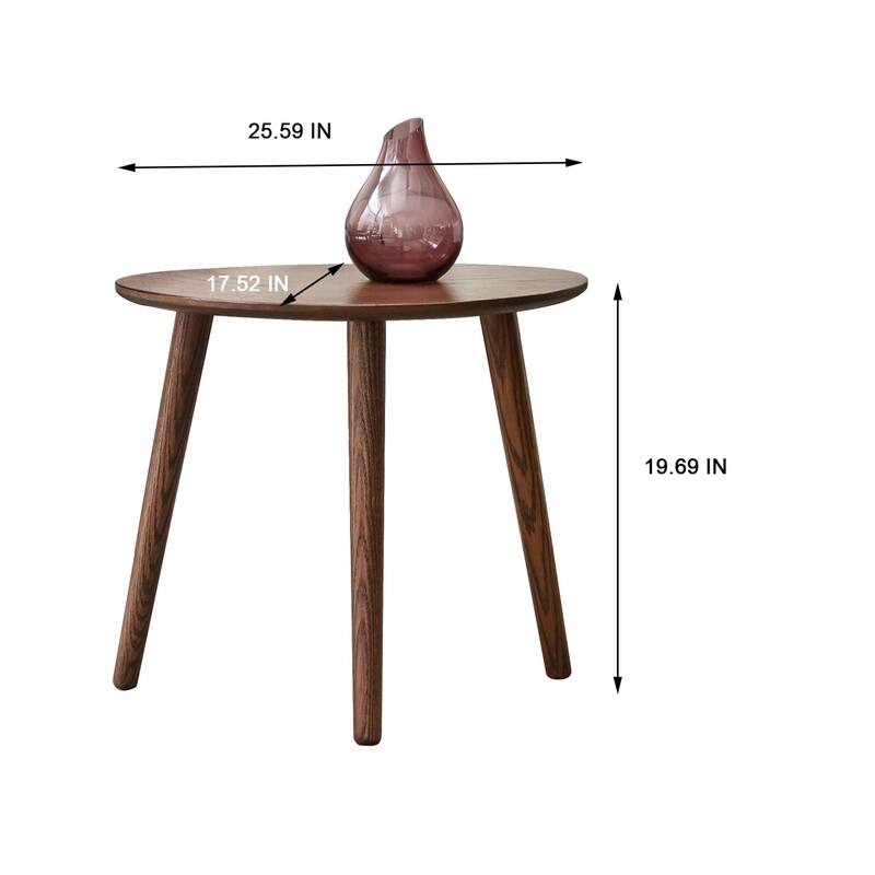 Mid-Century Oval Design Side Table