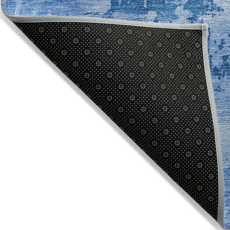 Machine Washable Indoor/ Outdoor Abstract Modern Chantille Rug