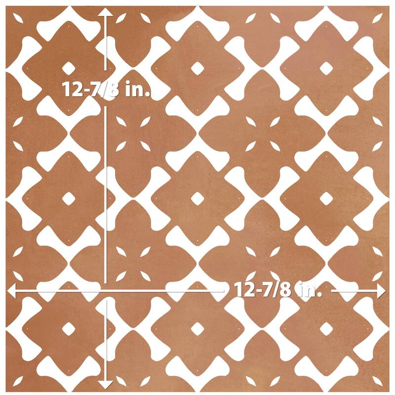 Merola Tile Bari Fortuna Cotto 12-7/8" x 12-7/8" Porcelain Floor and Wall Tile