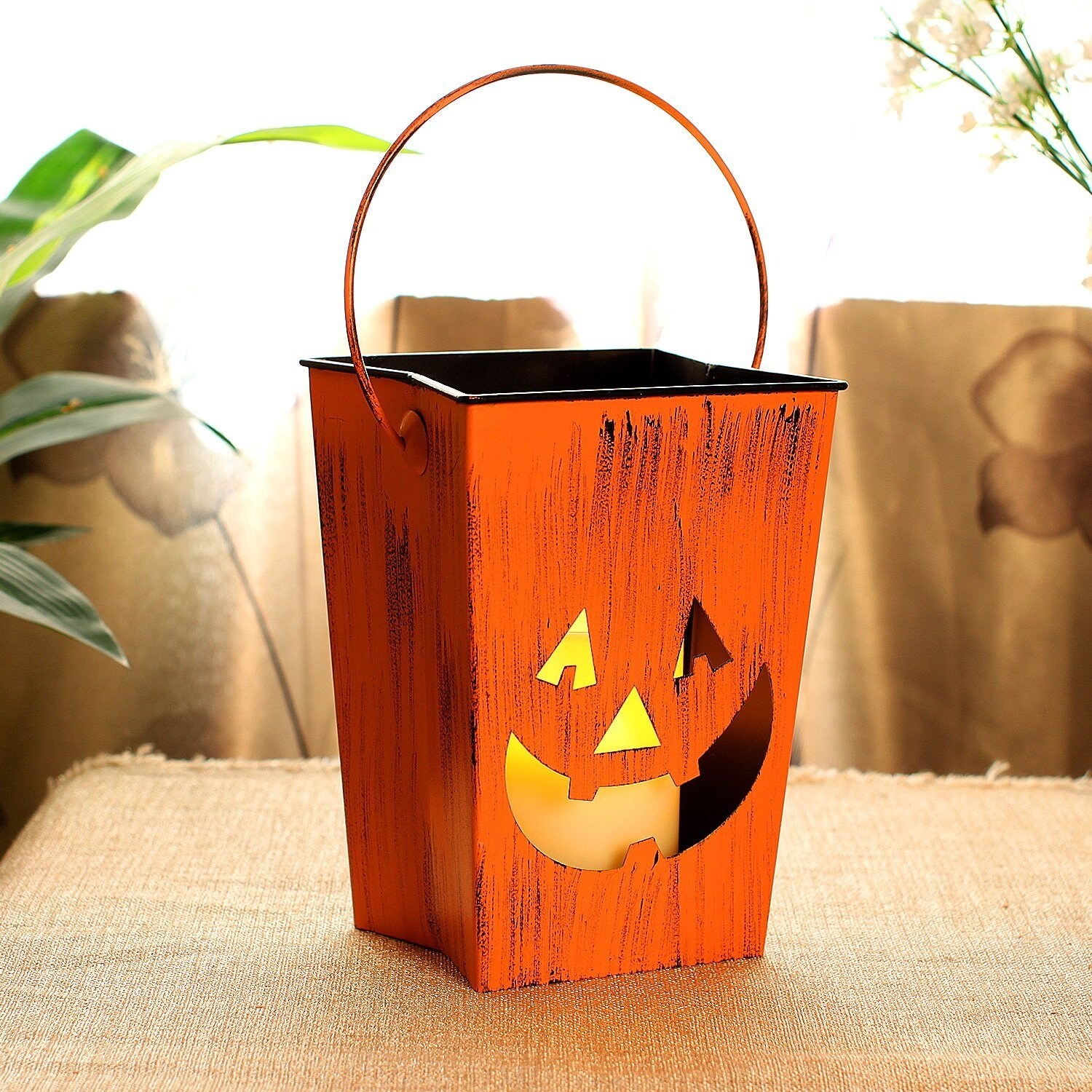 Kanstar Decorative Lanterns with Flameless Led Candle, Witch