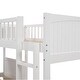 preview thumbnail 8 of 8, Twin Size Wood Bunk Bed with a Loft Bed attached,Storage Drawers Beneath