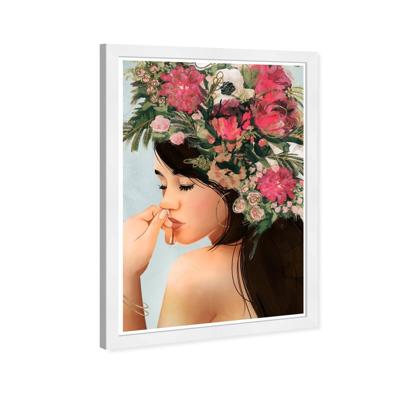Wynwood Studio Prints Floral and Botanical Florals For Her Pink and Modern & Contemporary Wall Art Canvas Print