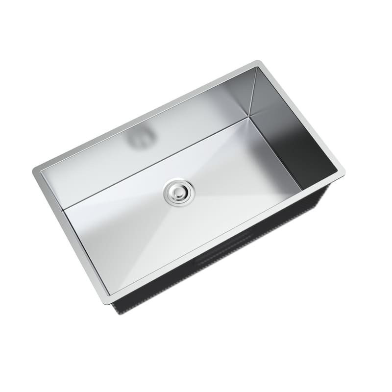Topcraft Undermount Stainless Steel Sink Kitchen with Drain and Grid - 26*18